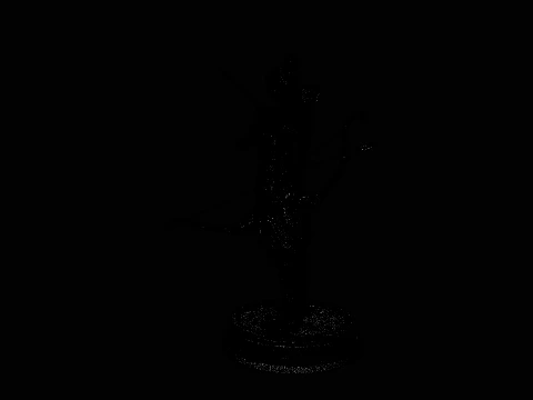 Female Archer with Eagle Statue Design 3 - 3D Print Model 3D Print Model