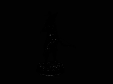 Female Archer with Eagle Statue Design 3 - 3D Print Model 3D Print Model