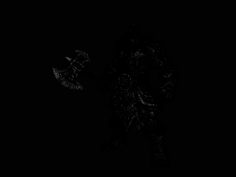 Barbarian with Axe Statue Design 6 - 3D Print Model 3D Print Model