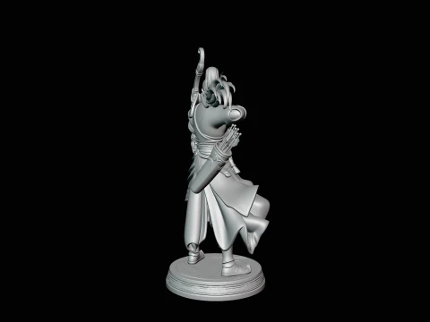 Robed Archer with Bow Statue Design 1 - 3D Print Model 3D Print Model