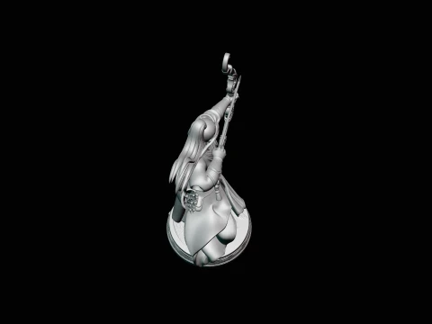 Robed Archer with Bow Statue Design 1 - 3D Print Model 3D Print Model