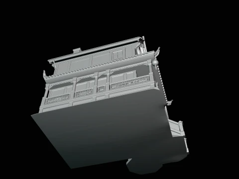Victorian Clock House Model Design 1 - 3D Print Model 3D Print Model