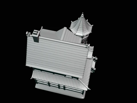 Victorian Clock House Model Design 1 - 3D Print Model 3D Print Model