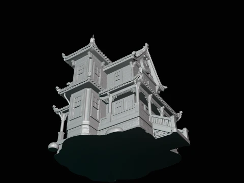 Victorian Clock House Model Design 3 - 3D Print Model 3D Print Model