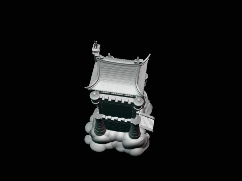 Stone Castle Tower Model Design 4 - 3D Print Model 3D Print Model