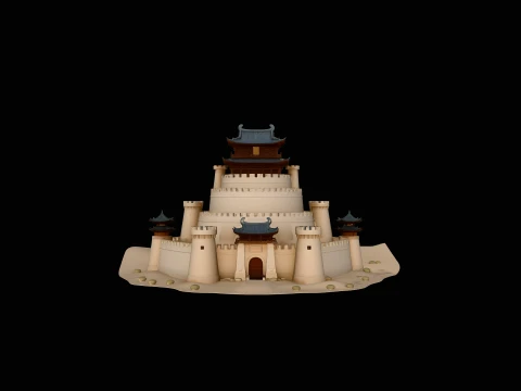 Desert Sand Castle Model Design 1 - 3D Print Model 3D Принт Модель