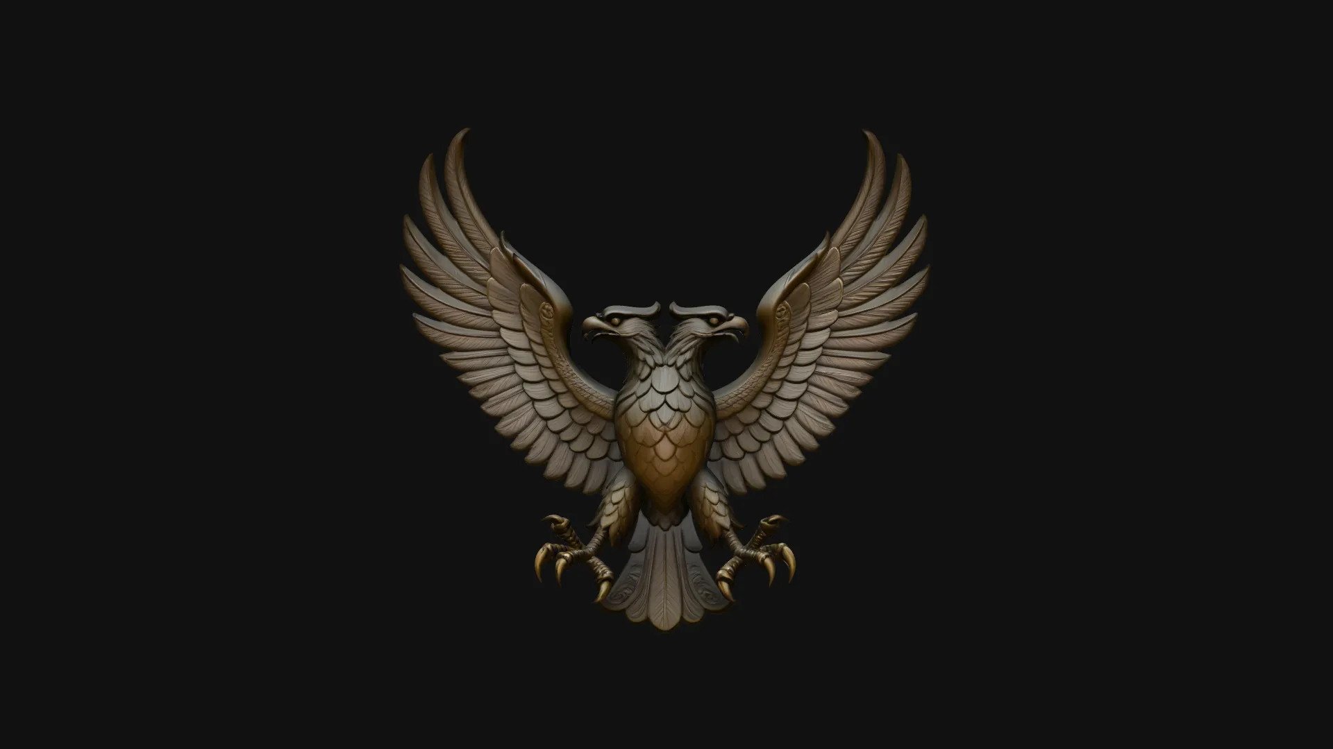 Spread Wing Eagle Statue Design 3 - 3D Print Model 3D Print Model .c4d .max .obj .3ds .fbx .stl .blend 