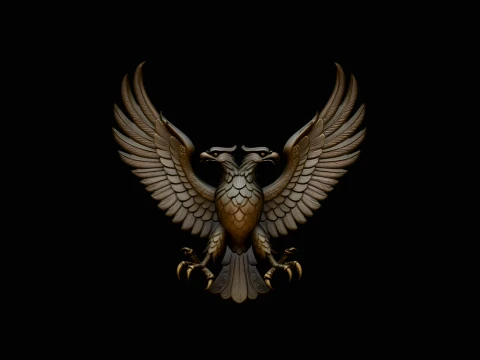 Spread Wing Eagle Statue Design 3 - 3D Print Model 3D printmodel