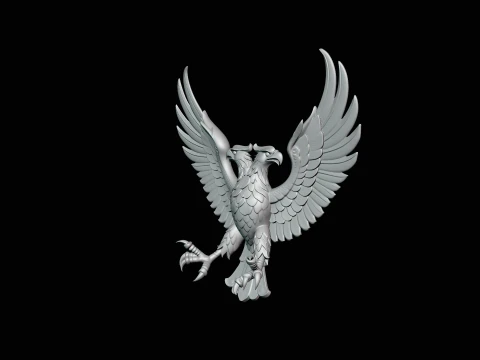 Spread Wing Eagle Statue Design 3 - 3D Print Model 3D Print Model