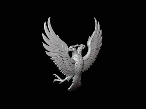 Spread Wing Eagle Statue Design 3 - 3D Print Model 3D Print Model