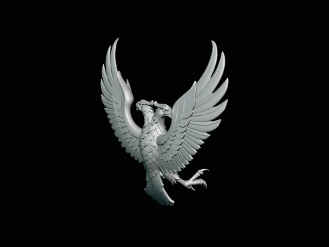 Spread Wing Eagle Statue Design 3 - 3D Print Model 3D Print Model