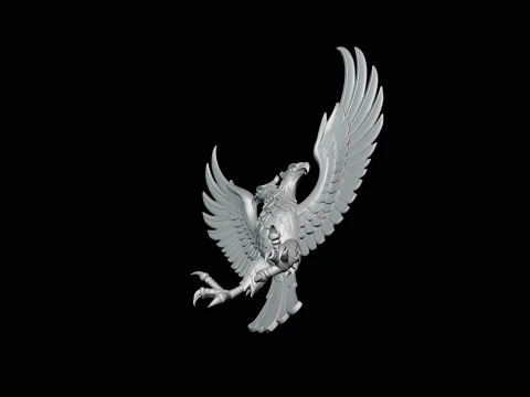 Spread Wing Eagle Statue Design 3 - 3D Print Model 3D Print Model