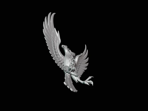 Spread Wing Eagle Statue Design 3 - 3D Print Model 3D Print Model