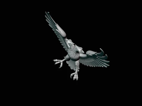 Spread Wing Eagle Statue Design 3 - 3D Print Model 3D Print Model