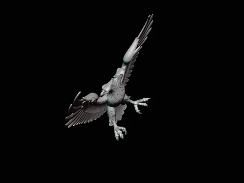 Spread Wing Eagle Statue Design 3 - 3D Print Model 3D Print Model