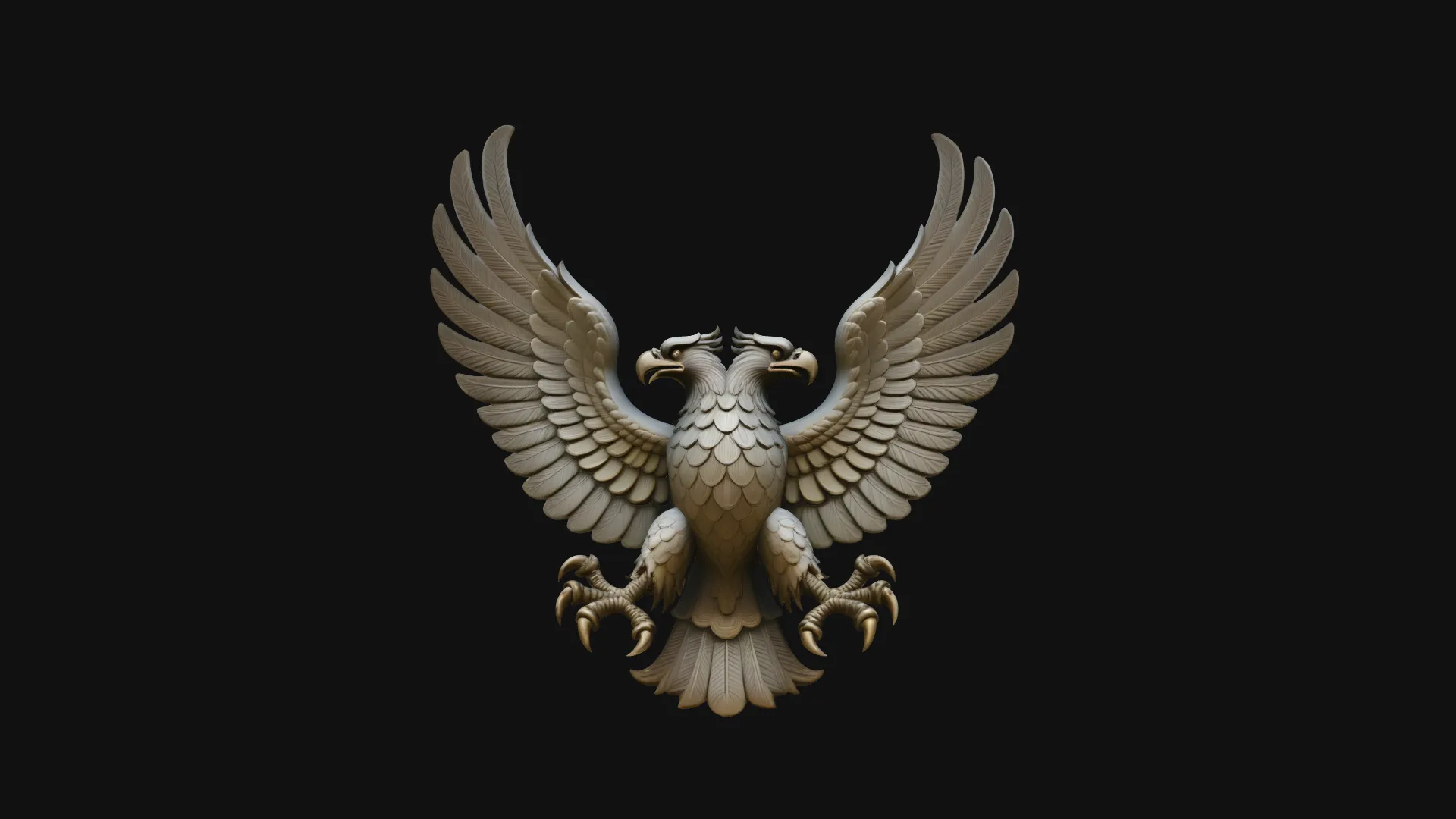 Spread Wing Eagle Statue Design 4 - 3D Print Model 3D Print Model .c4d .max .obj .3ds .fbx .stl .blend 