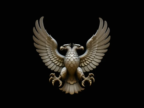 Spread Wing Eagle Statue Design 4 - 3D Print Model 3D printmodel