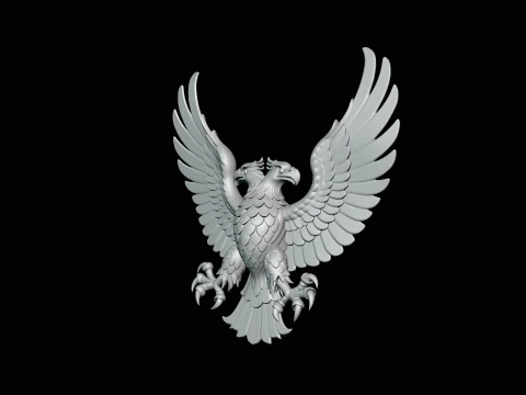 Spread Wing Eagle Statue Design 4 - 3D Print Model 3D Print Model