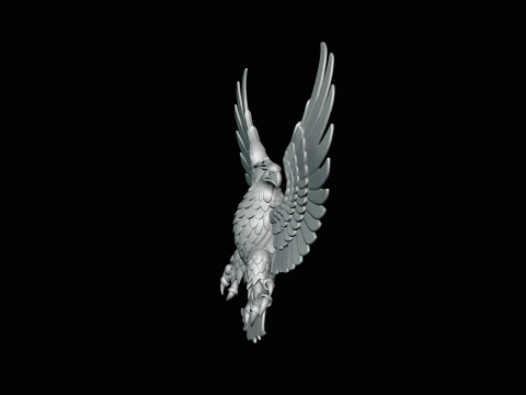 Spread Wing Eagle Statue Design 4 - 3D Print Model 3D Print Model
