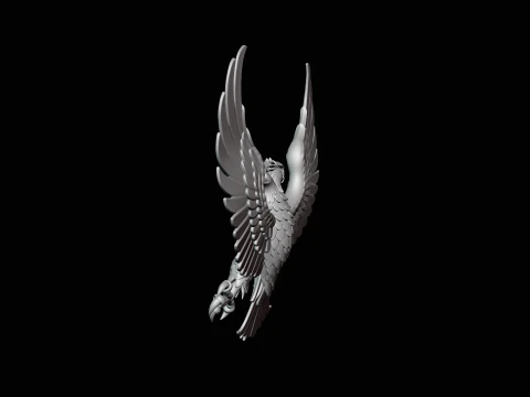 Spread Wing Eagle Statue Design 4 - 3D Print Model 3D Print Model