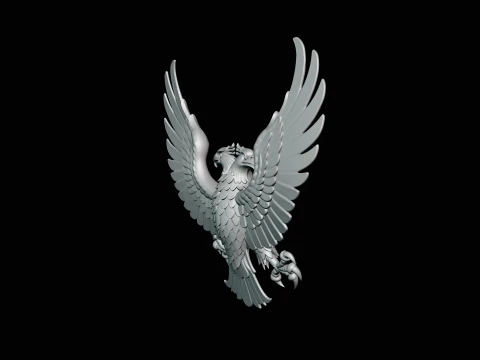 Spread Wing Eagle Statue Design 4 - 3D Print Model 3D Print Model