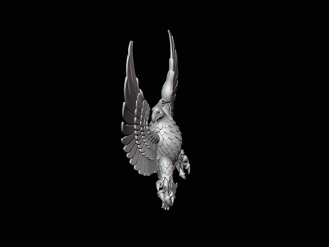 Spread Wing Eagle Statue Design 4 - 3D Print Model 3D Print Model