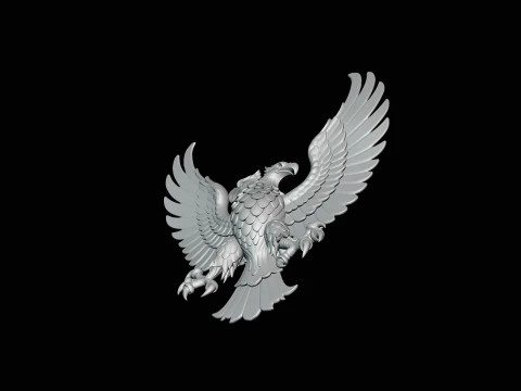 Spread Wing Eagle Statue Design 4 - 3D Print Model 3D Print Model