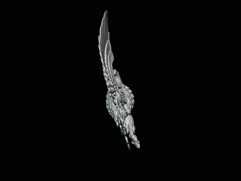 Spread Wing Eagle Statue Design 4 - 3D Print Model 3D Print Model
