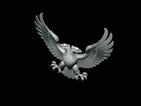 Spread Wing Eagle Statue Design 4 - 3D Print Model 3D Print Model