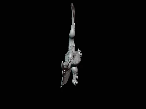 Spread Wing Eagle Statue Design 4 - 3D Print Model 3D Print Model