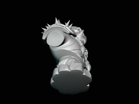 Braided Orc Warrior Bust Statue Design 1 - 3D Print Model 3D Print Model
