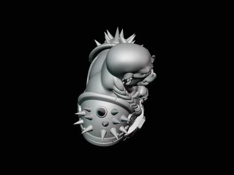 Braided Orc Warrior Bust Statue Design 4 - 3D Print Model 3D Print Model