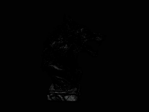Chained Wolf Bust Statue Design 3 - 3D Print Model 3D Print Model
