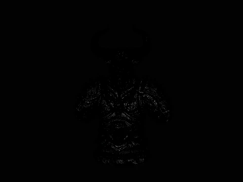 Horned Bull Warrior Bust Statue Design 2 - 3D Print Model 3D Print Model