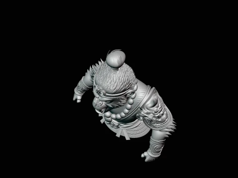 Monkey King Bust Statue Design 3 - 3D Print Model 3D Print Model