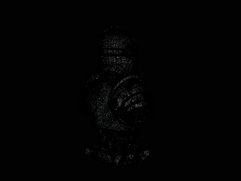 Skeleton Knight Bust Statue Design 3 - 3D Print Model 3D Print Model