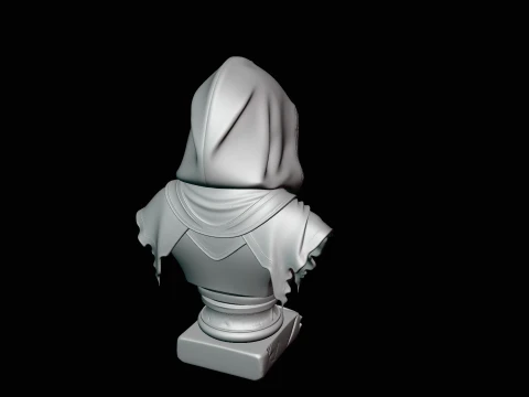 Plague Doctor Bust Statue Design 6 - 3D Print Model 3D Print Model