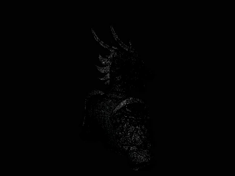 Dragon Head Armor Bust Statue Design 3 - 3D Print Model 3D Print Model