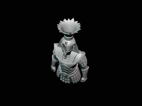 Pharaoh Gold Armor Bust Statue Design 1 - 3D Print Model 3D Print Model