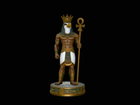 Dise&ntilde;o de estatua del dios egipcio Horus 6 - Modelo de impresi&oacute;n 3D Modelo de impresión 3D