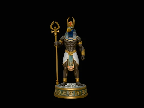 Projeto 6 da est&aacute;tua do deus eg&iacute;pcio An&uacute;bis - modelo de impress&atilde;o 3D Modelo de Impressão 3D