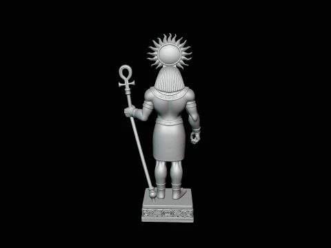 Ra Sun God Statue Design 3 - 3D Print Model 3D Print Model