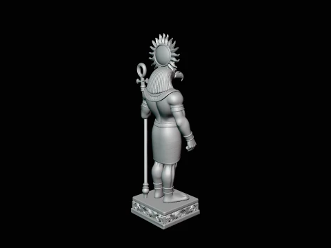 Ra Sun God Statue Design 3 - 3D Print Model 3D Print Model