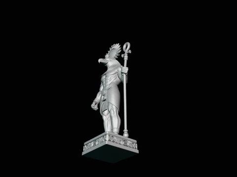 Ra Sun God Statue Design 3 - 3D Print Model 3D Print Model