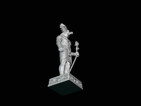 Ra Sun God Statue Design 3 - 3D Print Model 3D Print Model