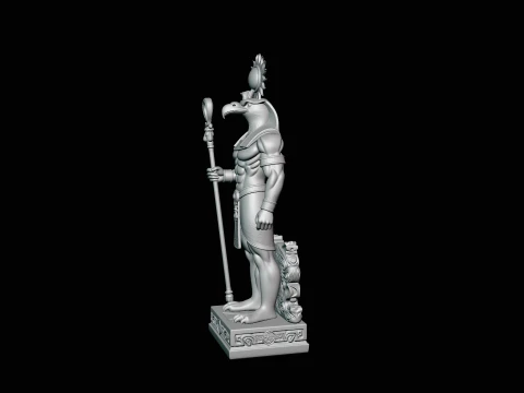 Ra Sun God Statue Design 4 - 3D Print Model 3D Print Model