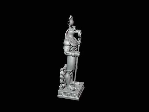 Ra Sun God Statue Design 4 - 3D Print Model 3D Print Model