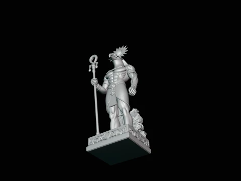 Ra Sun God Statue Design 4 - 3D Print Model 3D Print Model