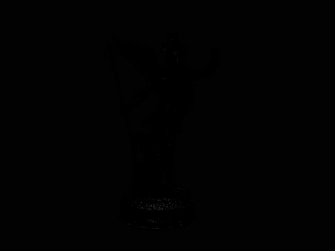 Winged Messenger God Statue Design 2 - 3D Print Model 3D Print Model
