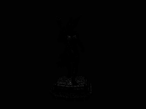 Winged Messenger God Statue Design 3 - 3D Print Model 3D Print Model